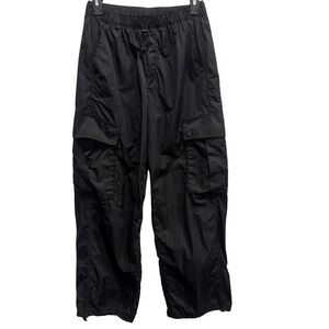OFFLINE by Aerie Women's Black Nylon Cargo Pants – XS, Drawstring‎ Waist & Hem